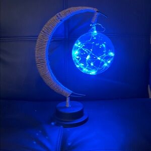 Blue LED Moon Lamp